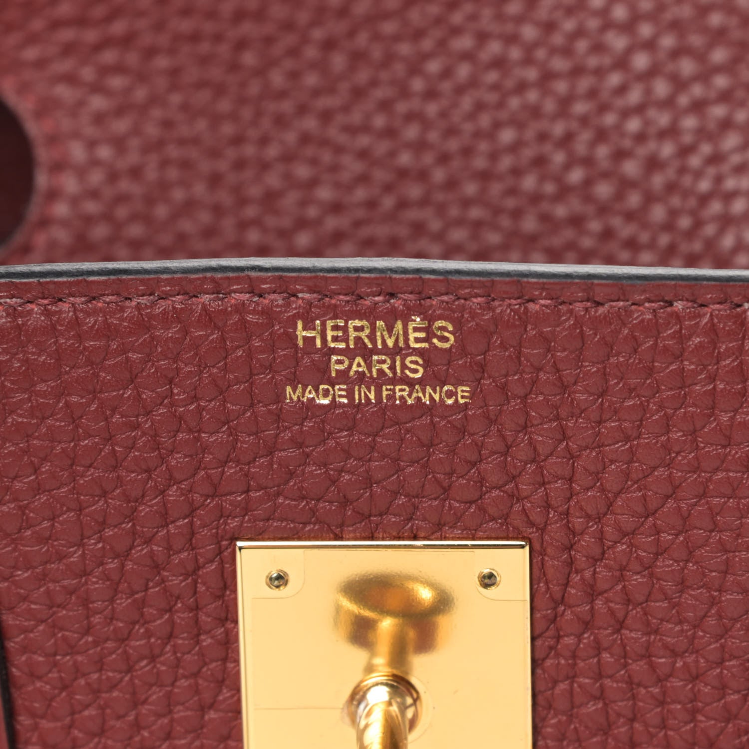 Hermes Taurillon Clemence Birkin 30 Rouge H 7 of 8