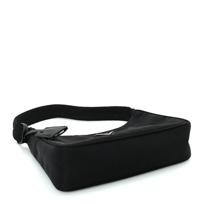 Prada Tessuto Nylon Mini Re-Edition 2000 Bag  Black 3 of 8