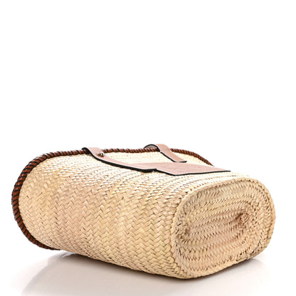 Loewe Raffia Basket Tote Bag Natural Tan 4 of 9