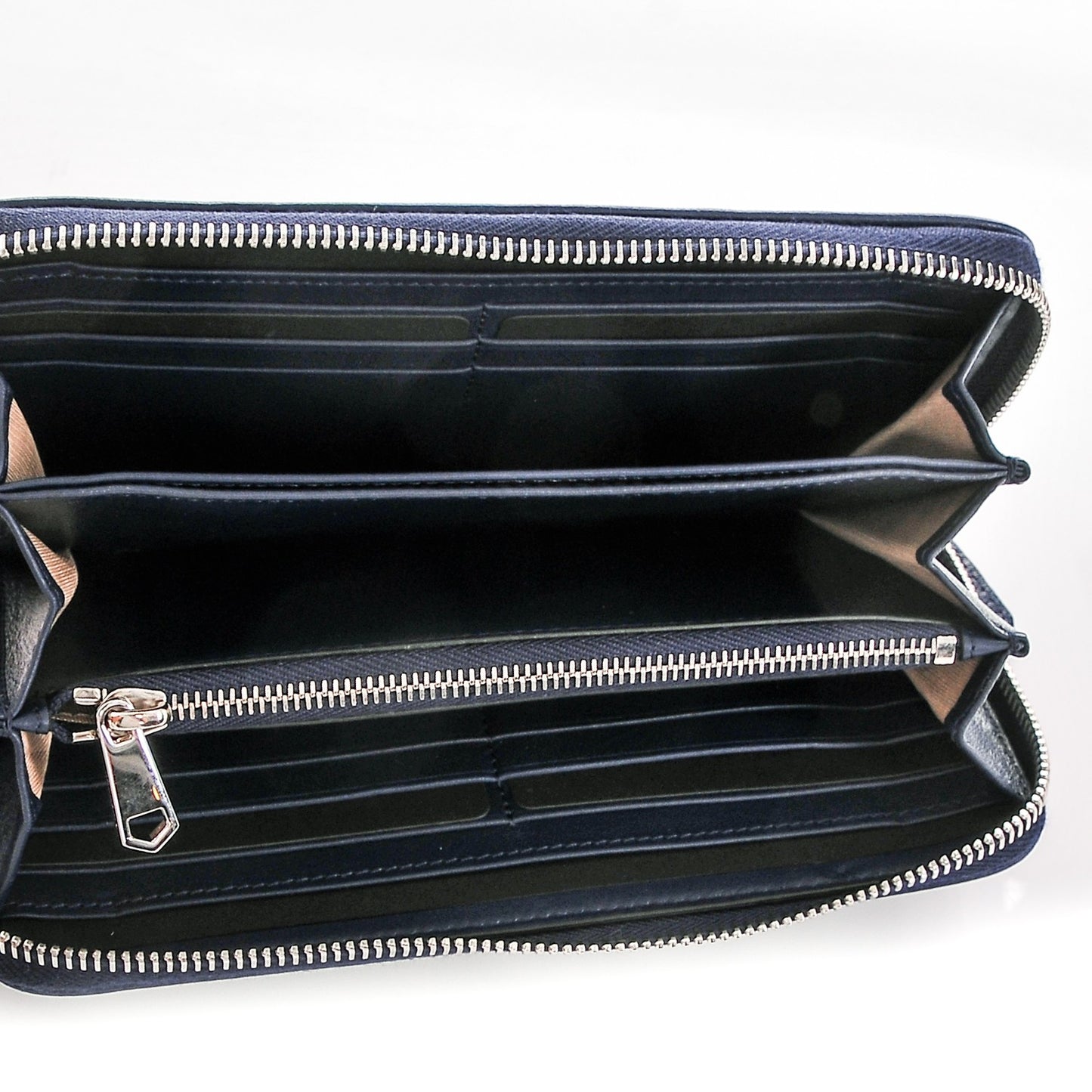 Sugar Goatskin Pandora Zip Around Wallet Night Blue