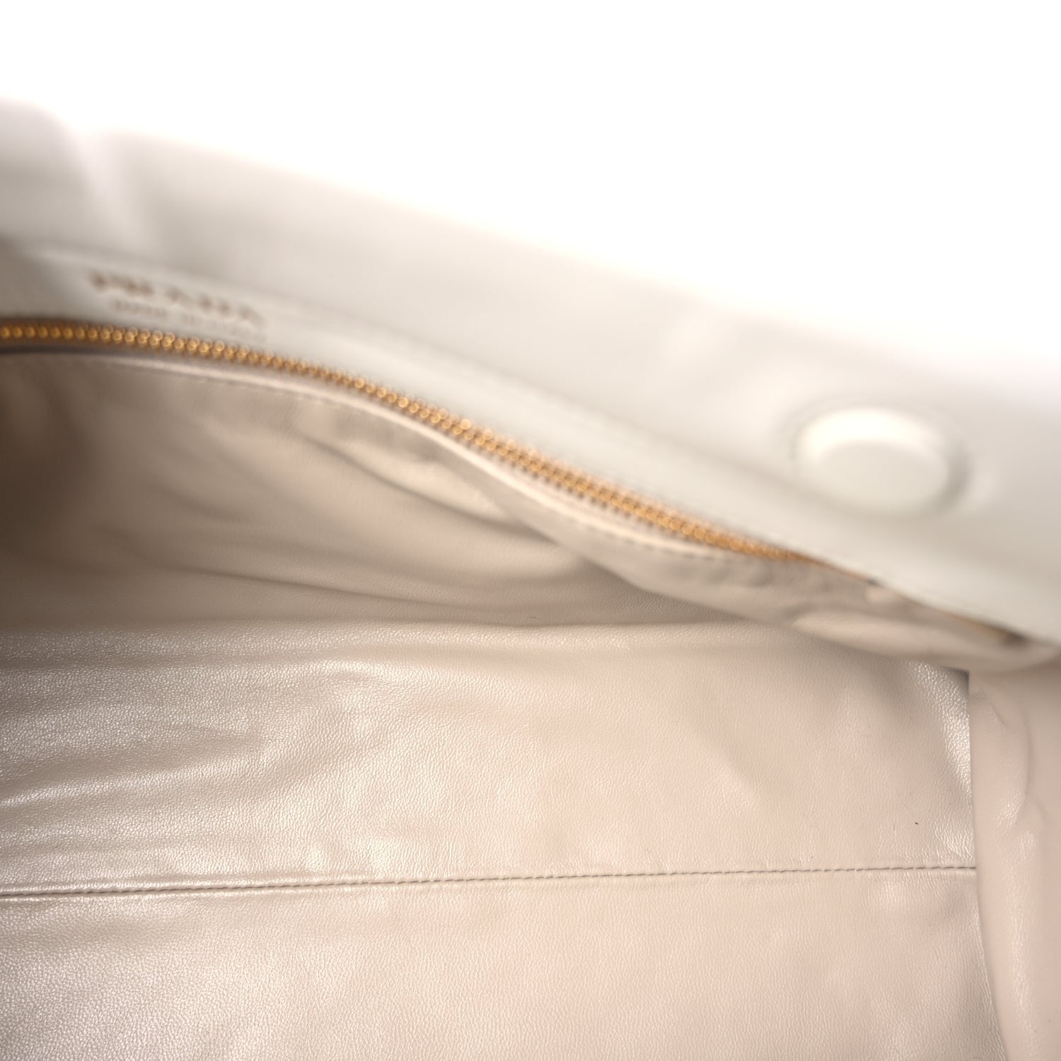 Prada Calfskin Medium Enchaine Bag Bianco 4 of 8