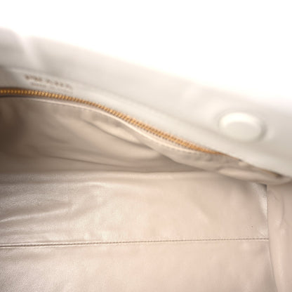 Prada Calfskin Medium Enchaine Bag Bianco 4 of 8