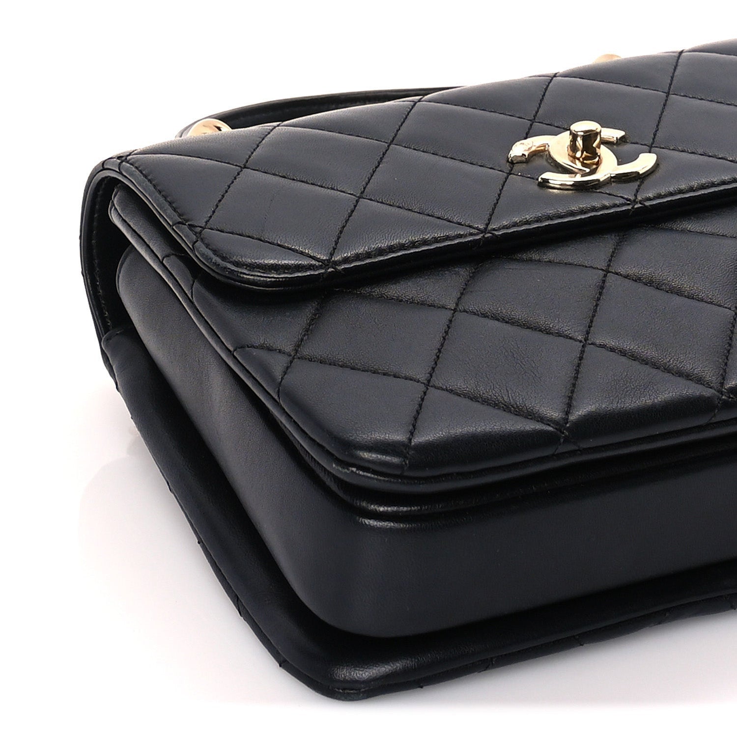 Chanel Lambskin Quilted Small Trendy CC Dual Handle Flap Bag  Black 8 of 9