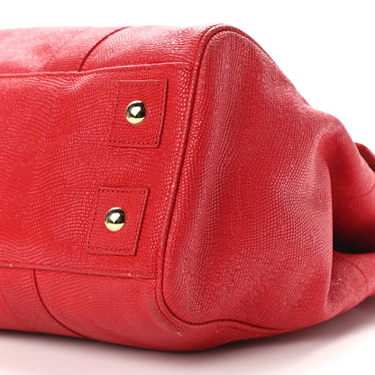 Mulberry Lizard Embossed Calfskin Bayswater Red 8 of 16