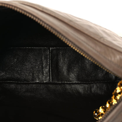 Chanel Lambskin Quilted Tassel CC Camera Case Brown 4 of 8