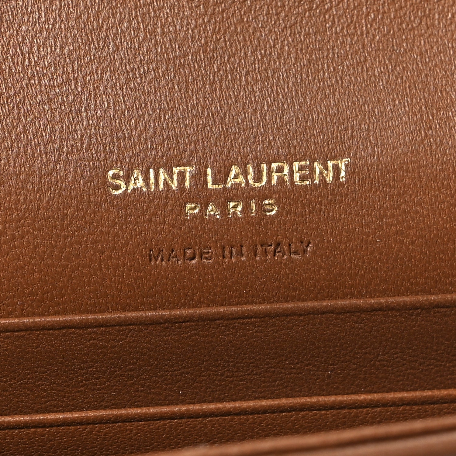 Saint Laurent Goatskin Carre Quilted Cassandre Small Envelope Wallet Fox 6 of 8