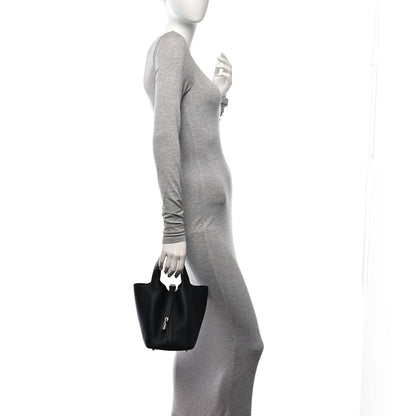 Hermes Taurillon Clemence Picotin Lock 18 PM Black 2 of 7
