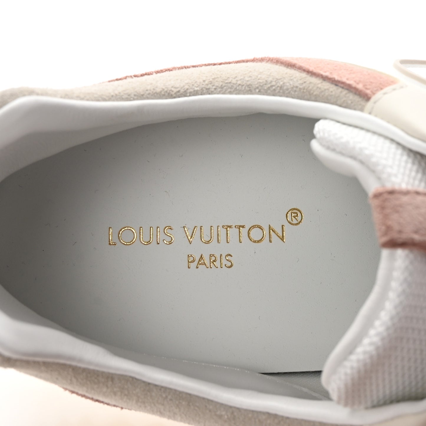 Suede Mesh Run Away Sneakers 40 White Grey