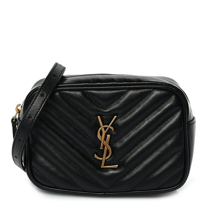 Saint Laurent Calfskin Matelasse Monogram Lou Belt Bag Black 1 of 8