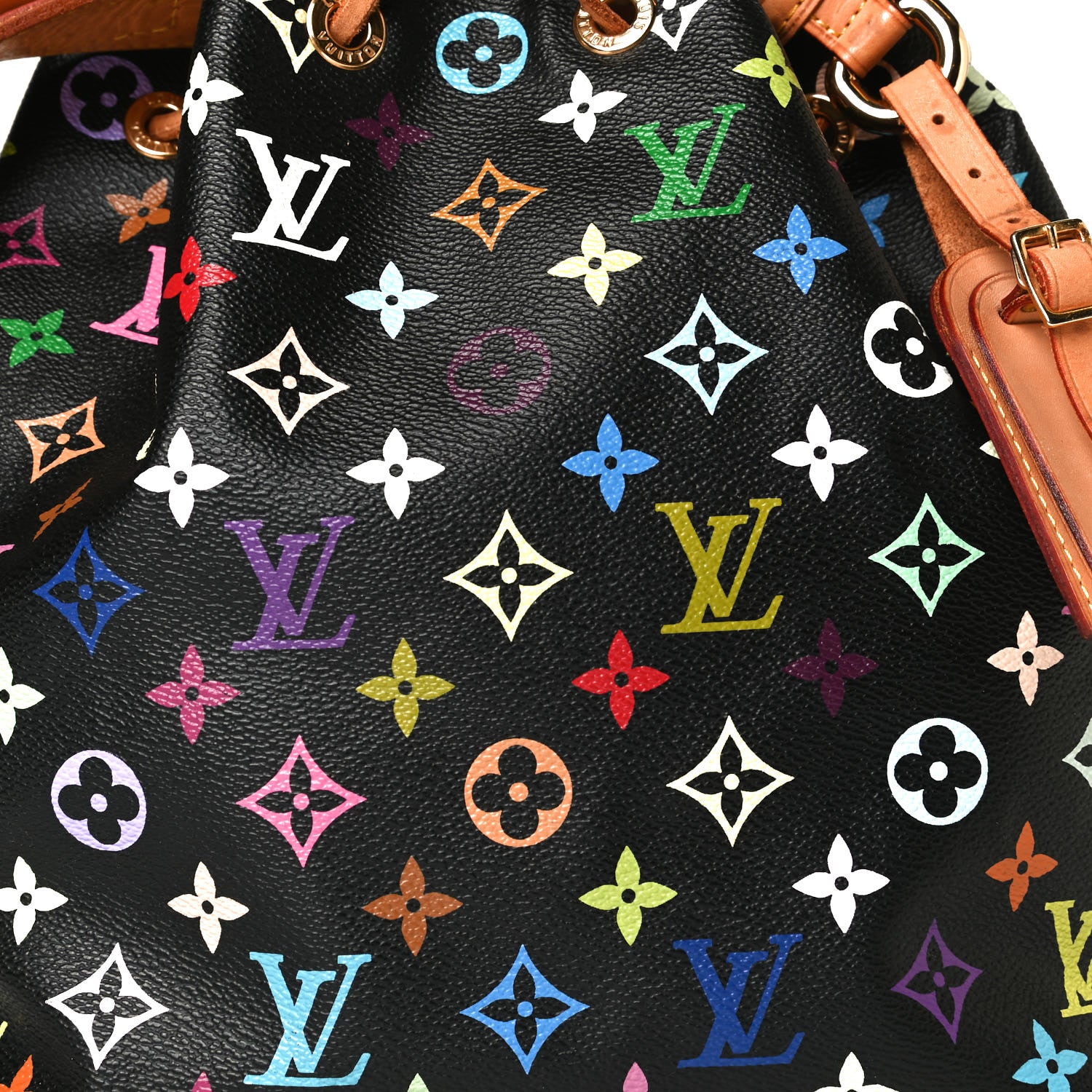 Louis Vuitton Monogram Multicolor Petit Noe Black 5 of 11