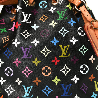 Louis Vuitton Monogram Multicolor Petit Noe Black 5 of 11