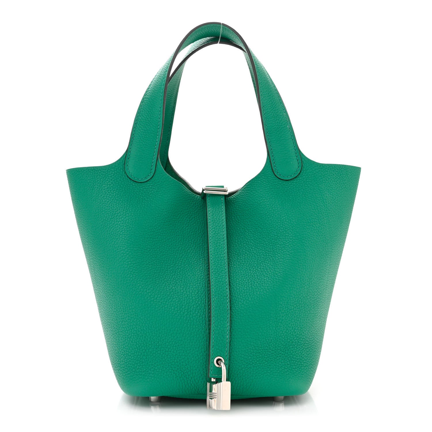 Hermes Taurillon Maurice Picotin Lock 18 PM Vert Jade 1 of 11