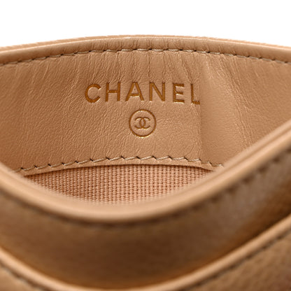 Chanel Caviar Quilted Card Holder Beige 6 of 8