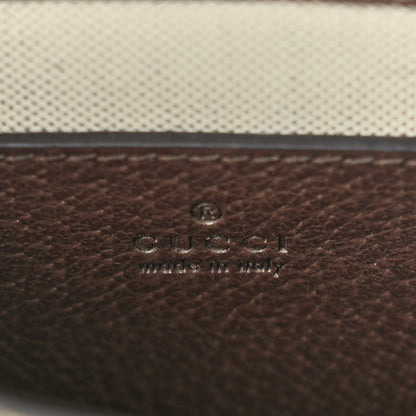 Gucci GUCCI Monogram Jumbo GG Textured Dollar Calfskin Web Mini Vertical Tote Camel Ebony New Acero 5 of 8