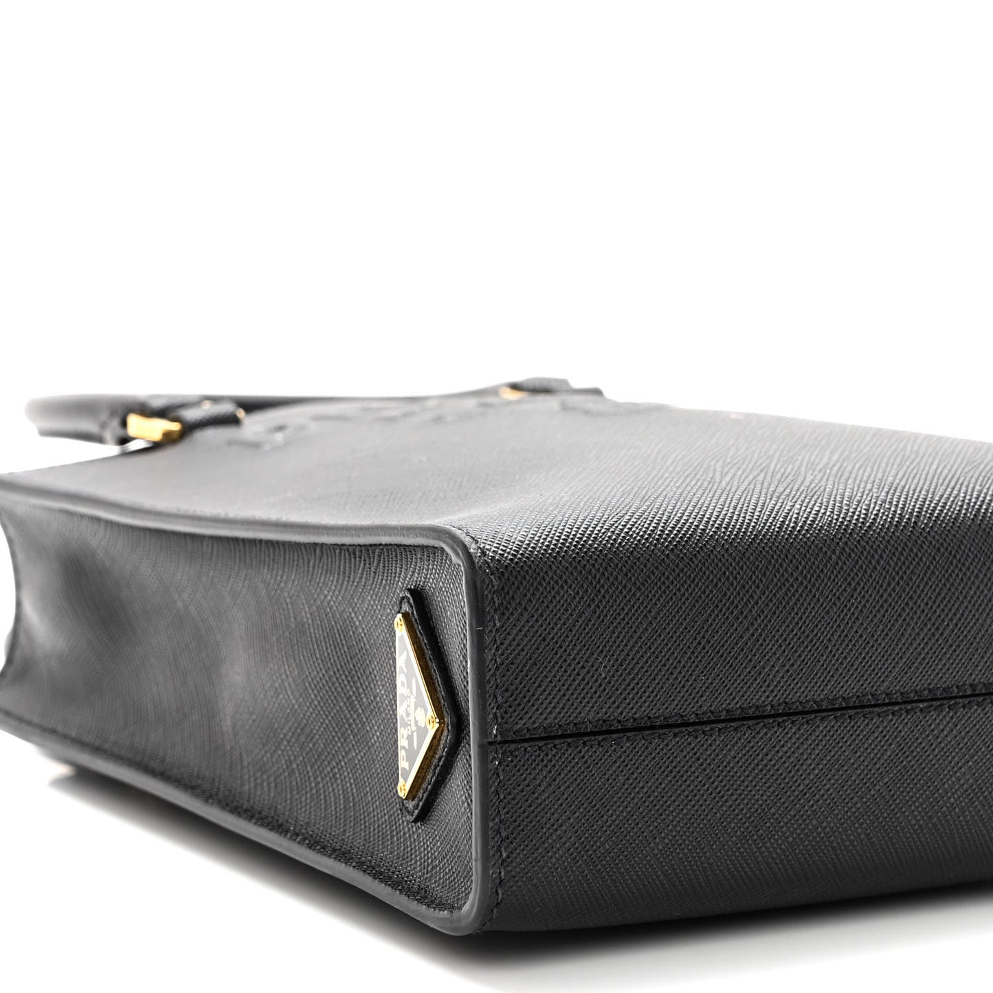 Saffiano Lux Small Shoulder Bag Black