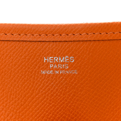 Hermes Epsom Evelyne II GM Orange 5 of 12