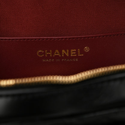 Chanel Lambskin Quilted CC In Love Heart Bag Black 6 of 9