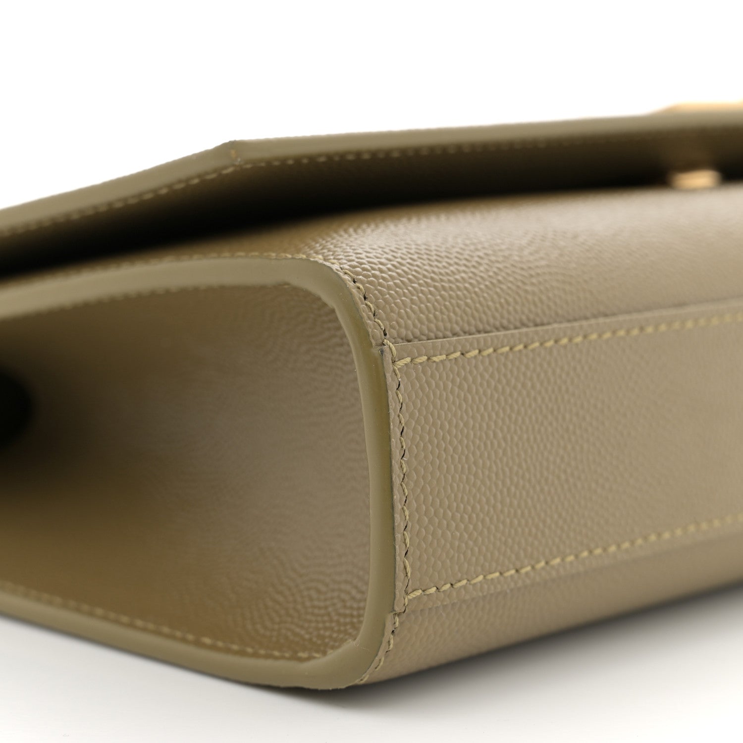 Saint Laurent Grain De Poudre Medium Monogram Kate Satchel Hazel Green 9 of 11