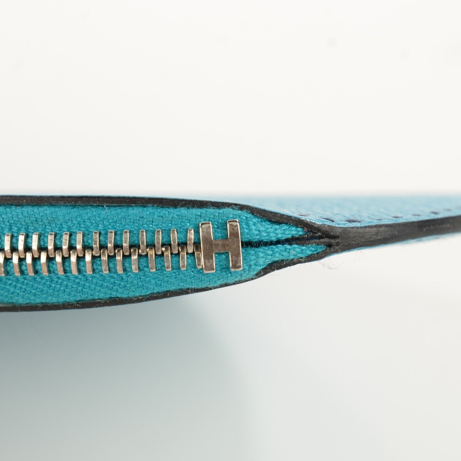 Hermes Chevre Mysore Evelyne Coin Purse Turquoise Bleu Saphir 10 of 11