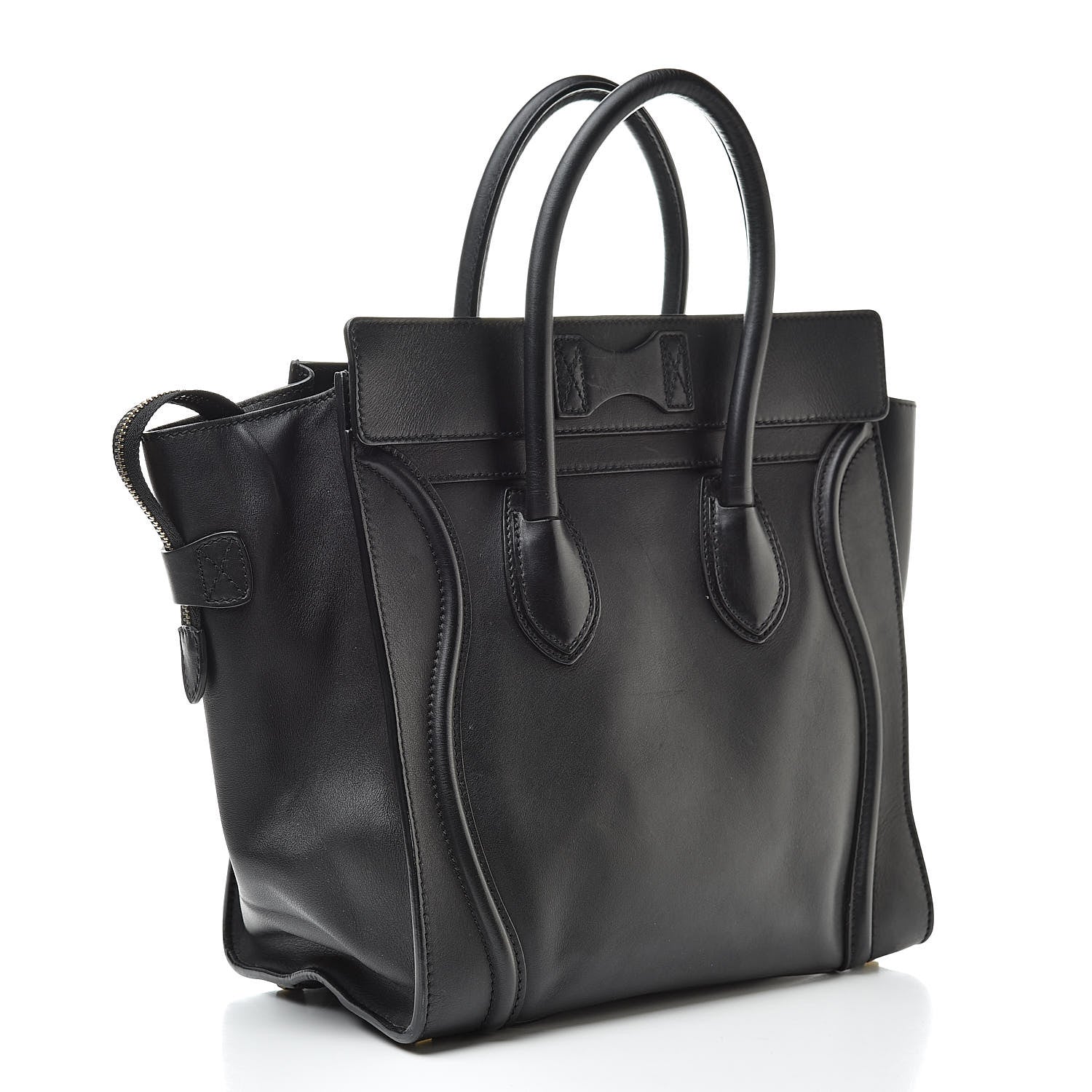 Celine Smooth Calfskin Mni Luggage Black 3 of 21