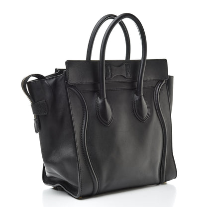 Celine Smooth Calfskin Mni Luggage Black 3 of 21