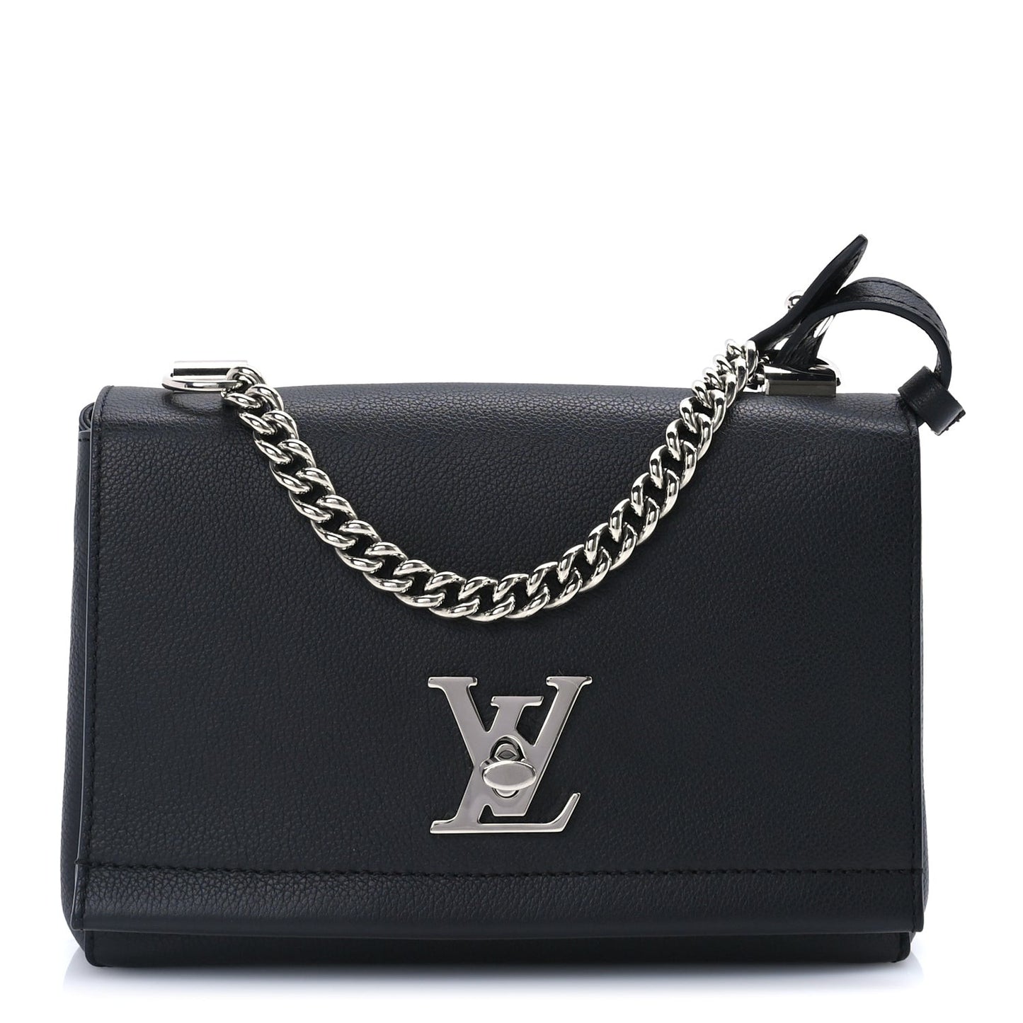 Calfskin Lockme II Chain Bag BB  Black