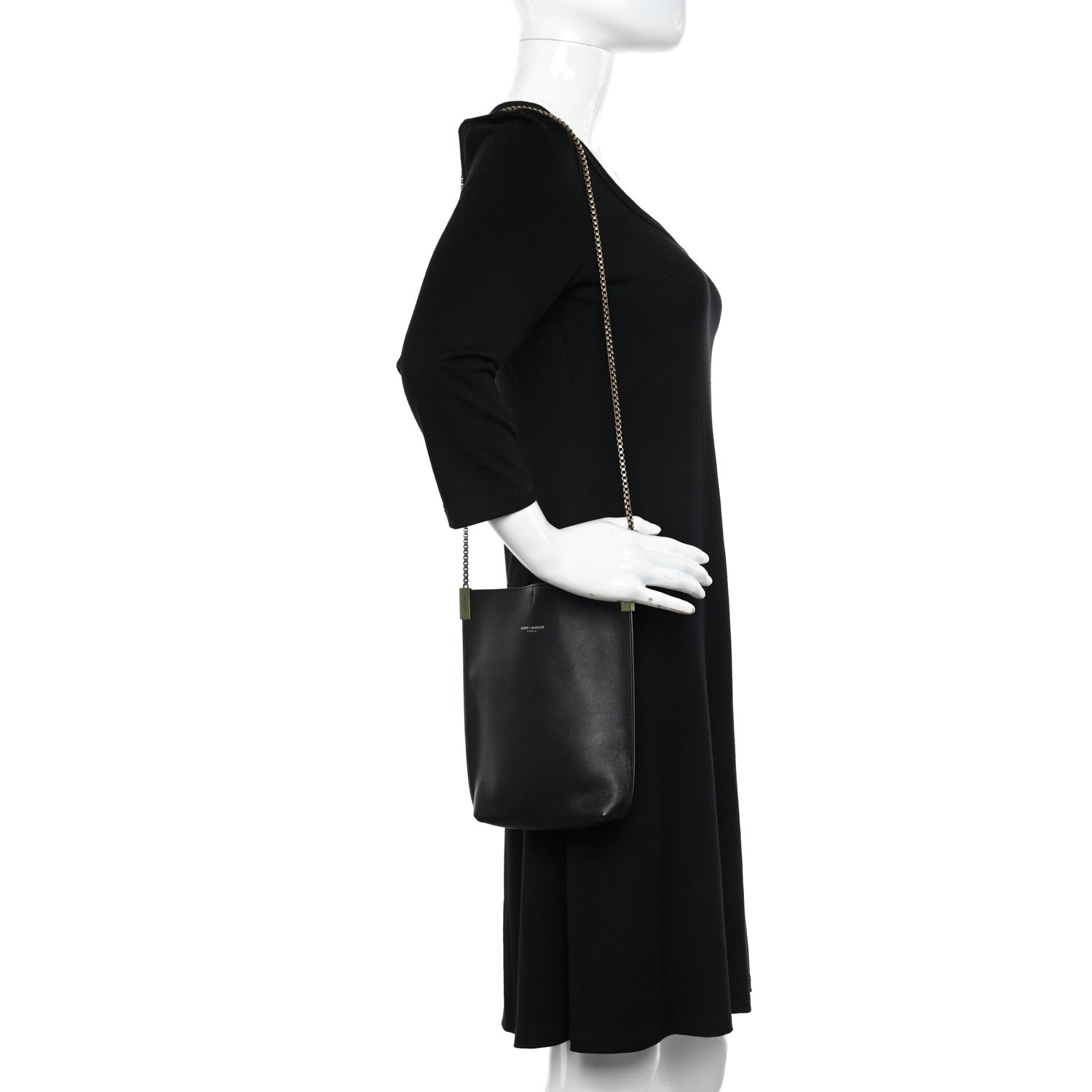 Saint Laurent Calfskin Mini Suzanne Hobo Black 2 of 11