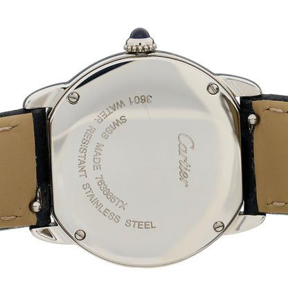 Cartier Stainless Steel Calfskin 29mm Ronde Solo Quartz Watch 4 of 5