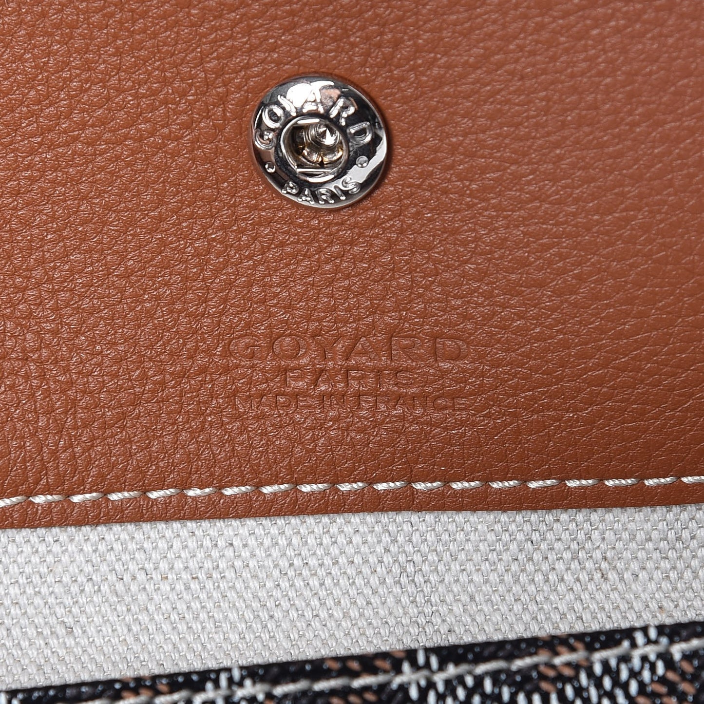 Goyardine Reversible Anjou PM Black Gold