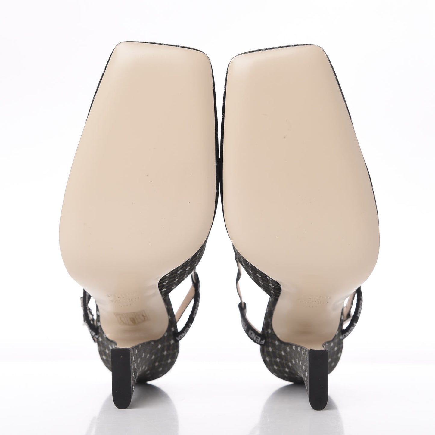 Fabric Jacquard Ffreedom Slingback Pumps 40.5