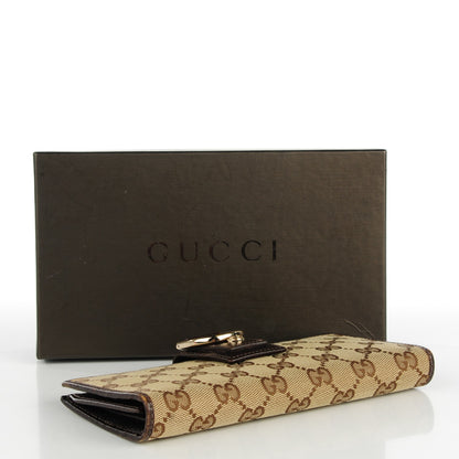 Gucci Monogram D Ring Continental Wallet Dark Brown 4 of 9
