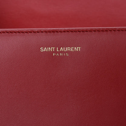 Saint Laurent Smooth Calfskin Medium Classic Monogram Universite Bag Red 6 of 11