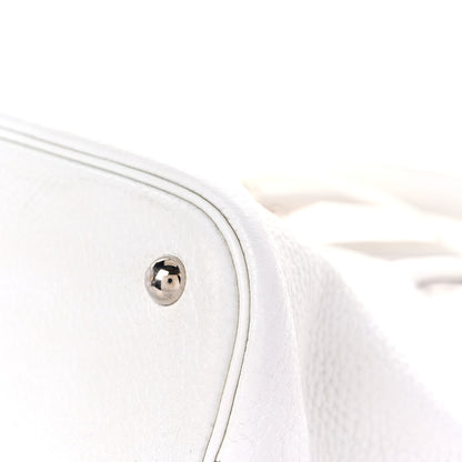 Hermes Taurillon Clemence Bolide 35 White 8 of 28