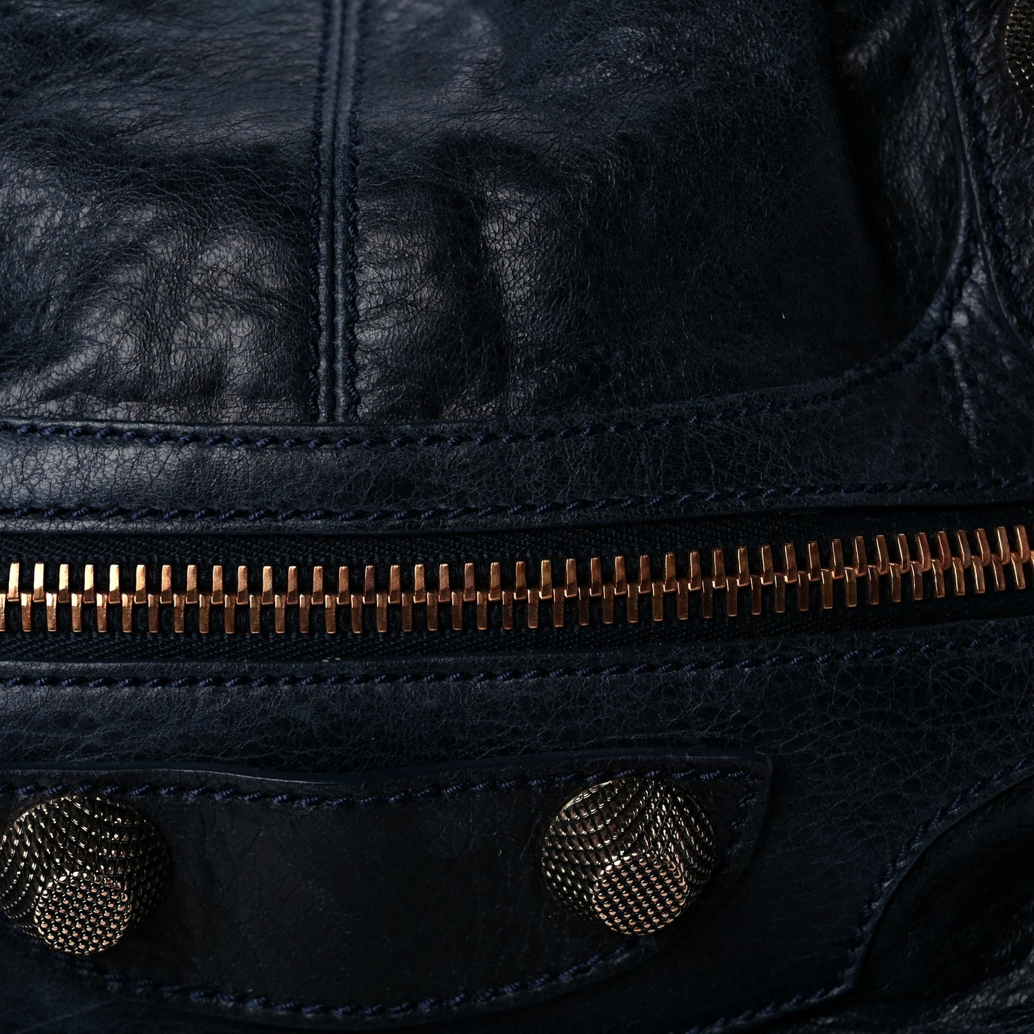 Balenciaga Agneau Giant 21 Rose Gold Hardware Pompon Marine 6 of 8