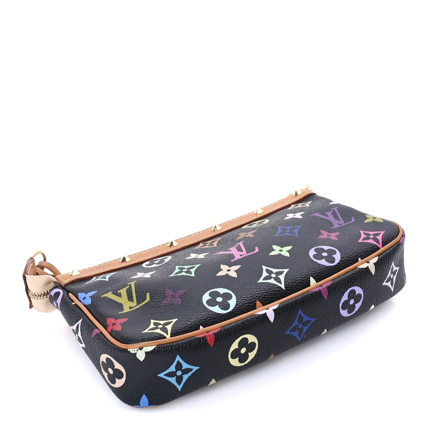 Monogram Multicolor Pochette Accessories  Black