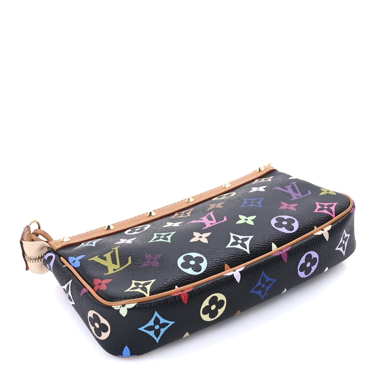 Louis Vuitton Monogram Multicolor Pochette Accessories  Black 3 of 7