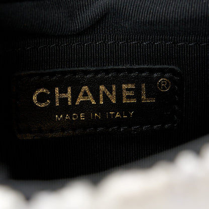 Chanel Tweed Braided Calfskin Mini My Own Frame Flap Grey Black 6 of 7
