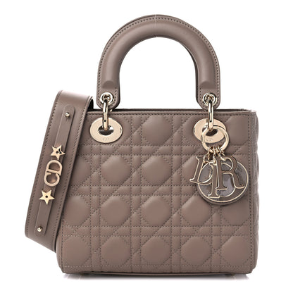Christian Dior Lambskin Cannage Small My ABCDior Lady Dior Warm Taupe 1 of 8
