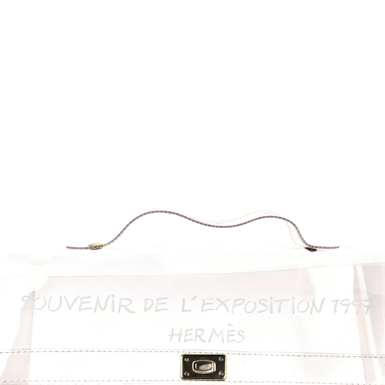 Hermes Vinyl Souvenir De L'Exposition Kelly Transparent 6 of 8