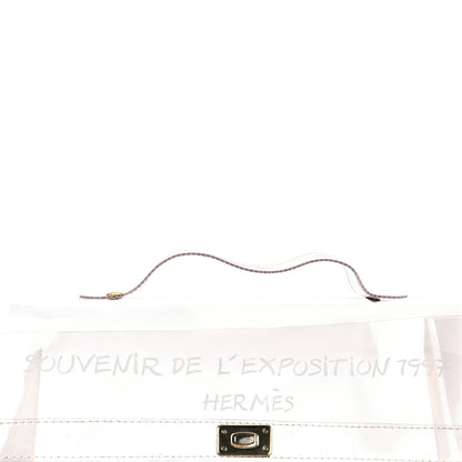 Hermes Vinyl Souvenir De L'Exposition Kelly Transparent 6 of 8
