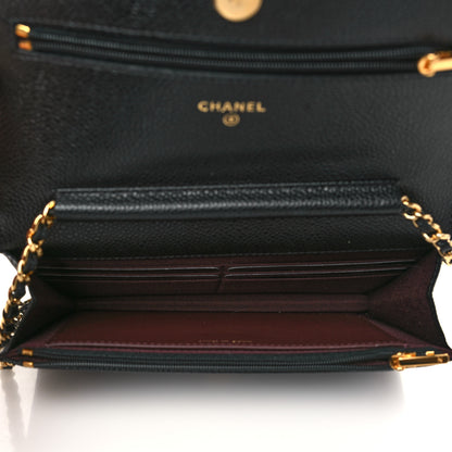 Chanel Caviar Quilted Wallet On Chain WOC Black 5 of 10