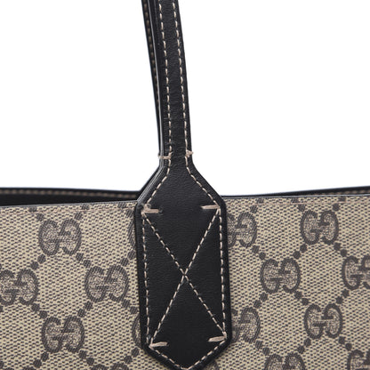 Gucci GG Supreme Monogram Small Reversible Tote Dark Brown 12 of 17