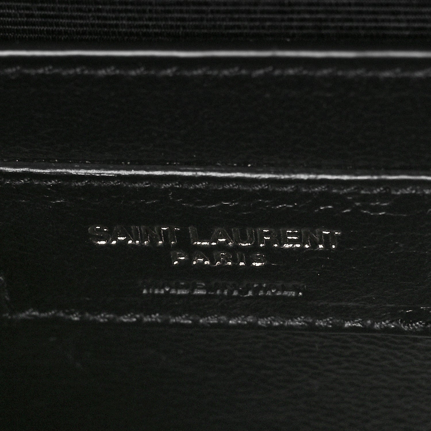Saint Laurent Grain De Poudre Textured Mixed Matelasse Triquilt Medium Monogram Monochrome Satchel Black 5 of 8