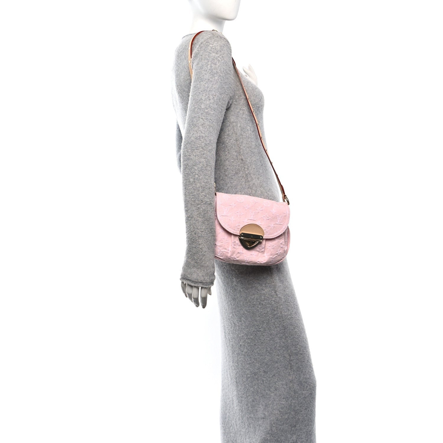 Louis Vuitton Monogram Denim Sunset Washed Pink 2 of 7