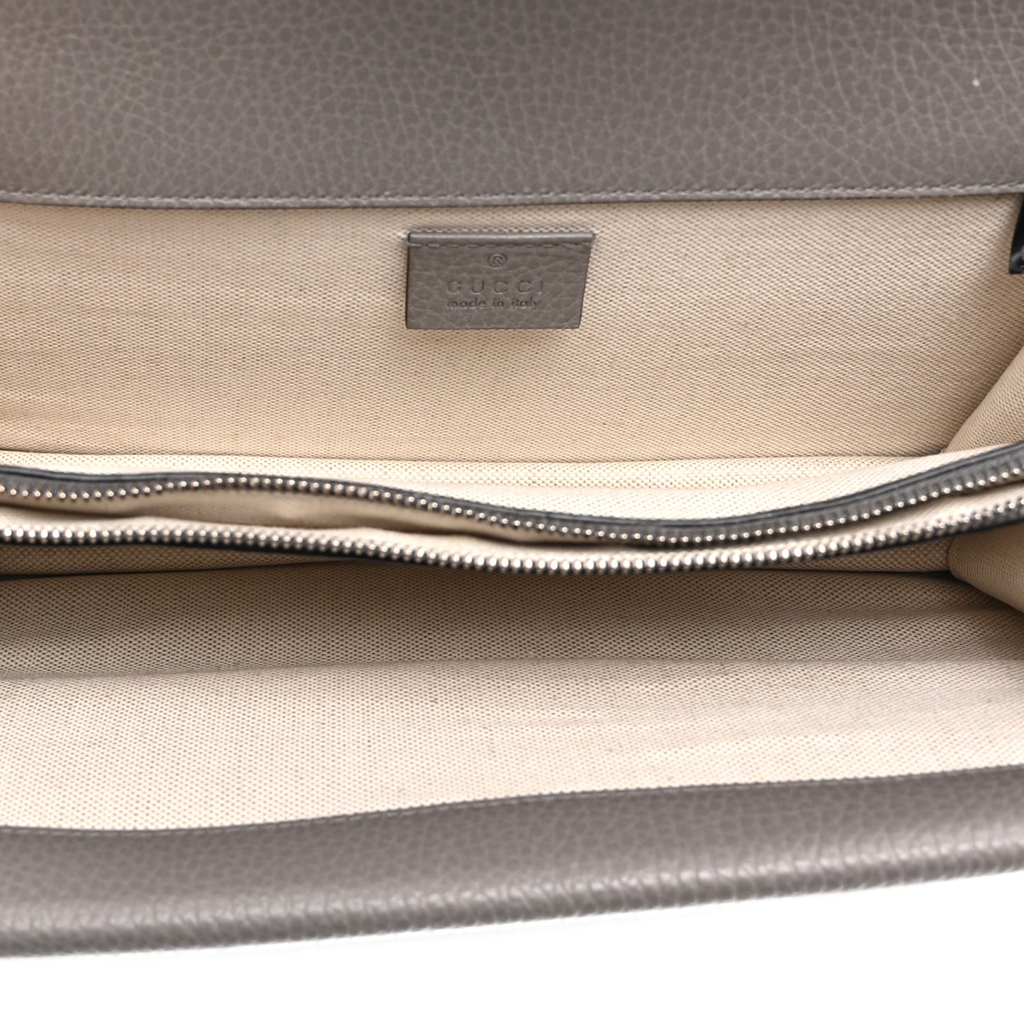 Pebbled Calfskin Small Dionysus Shoulder Bag Dusty Grey