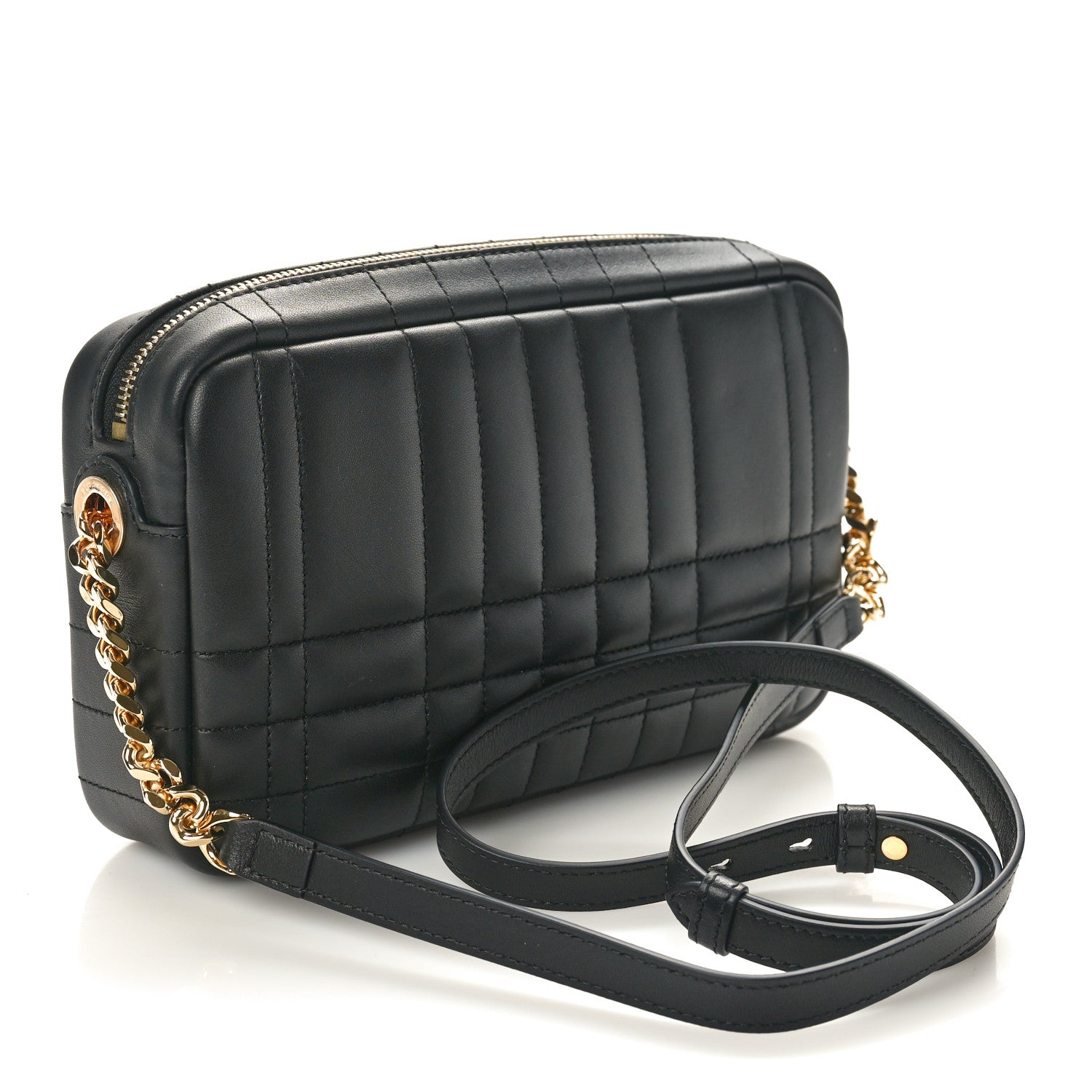 Burberry Calfskin Quilted Small Lola Camera Bag Black 3 of 9