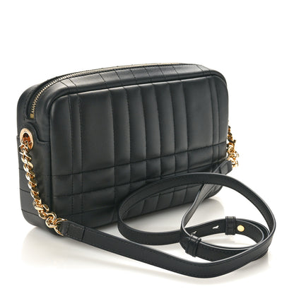Burberry Calfskin Quilted Small Lola Camera Bag Black 3 of 9
