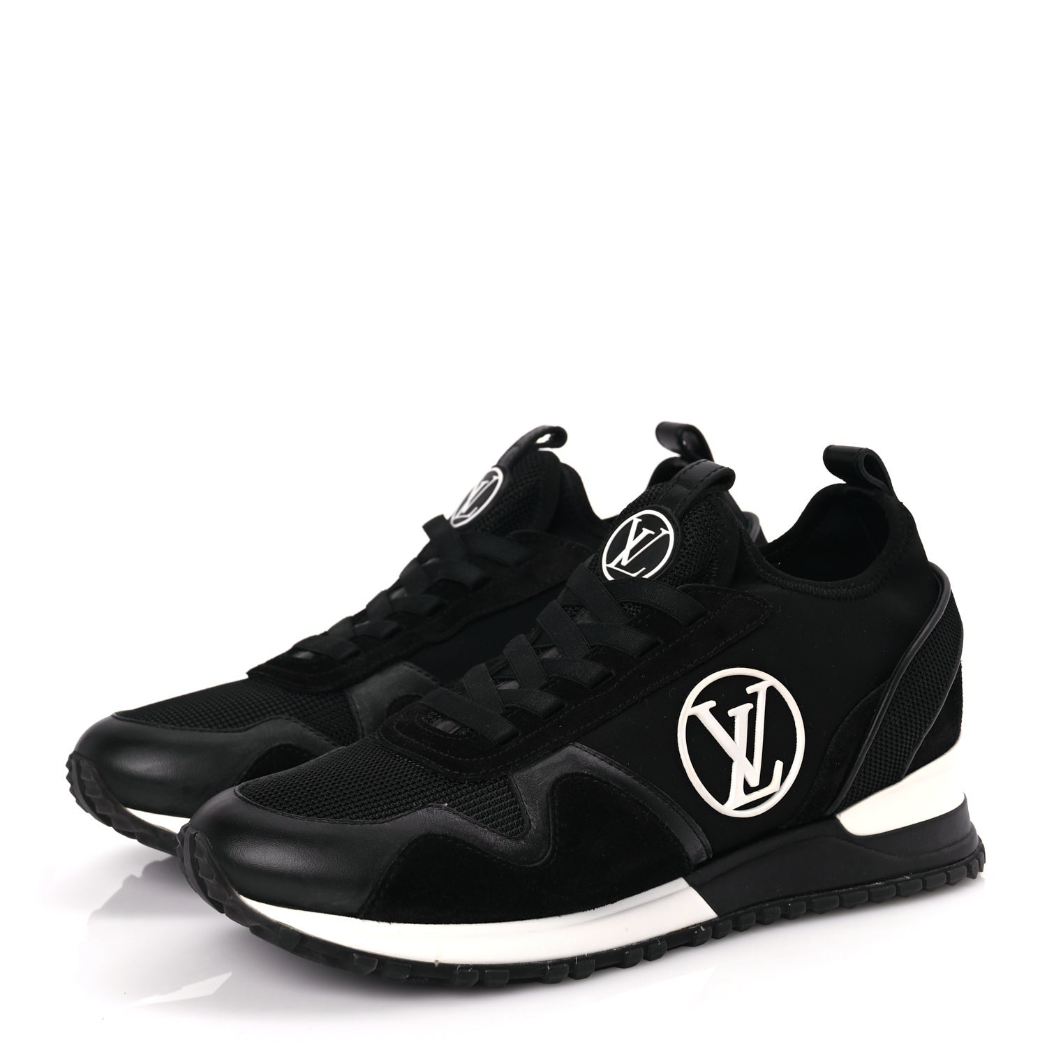 Louis Vuitton Calfskin Run Away Sneakers 38 Black 4 of 10