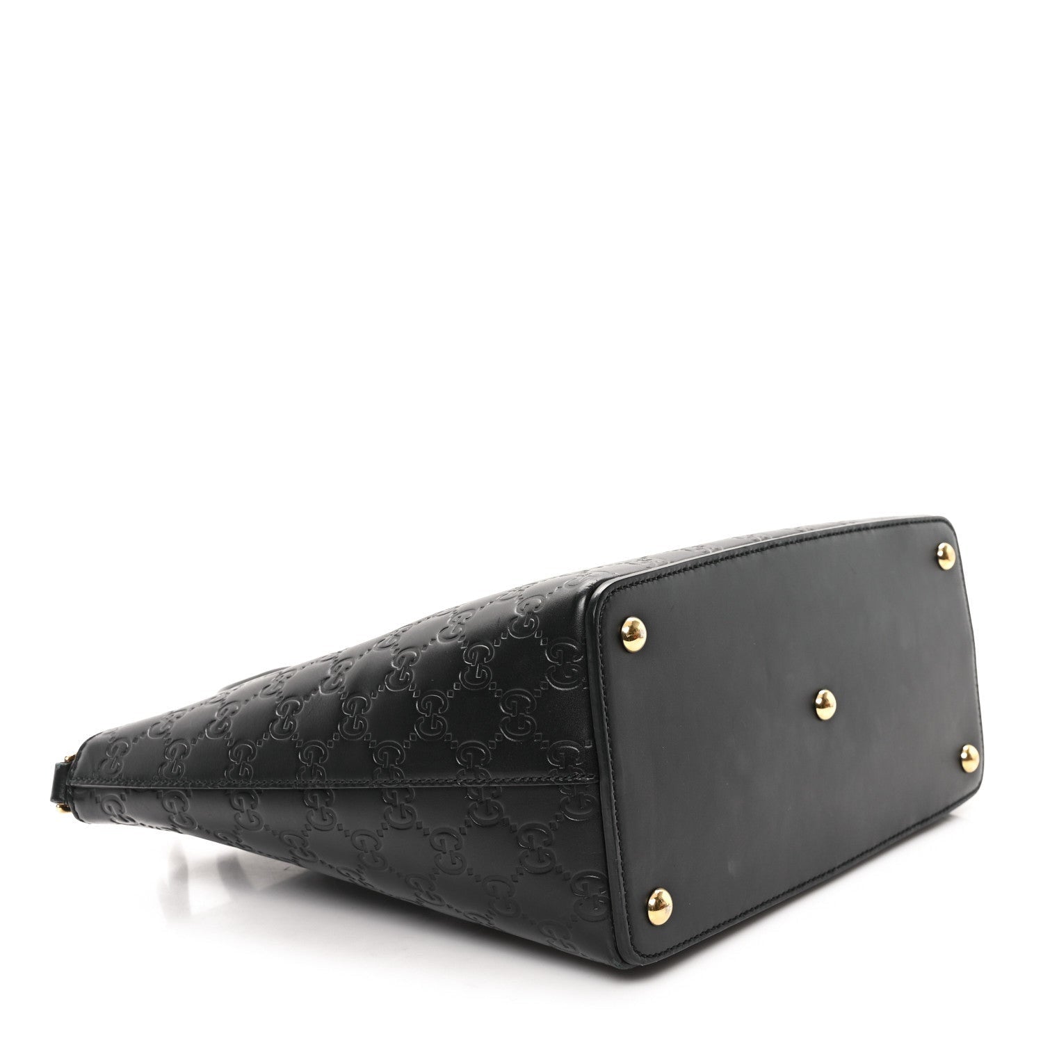 Gucci ssima Small Zippered Bucket Tote Black 4 of 7