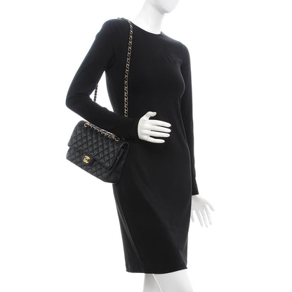 Chanel Caviar Quilted Medium Double Flap Black 2 of 8